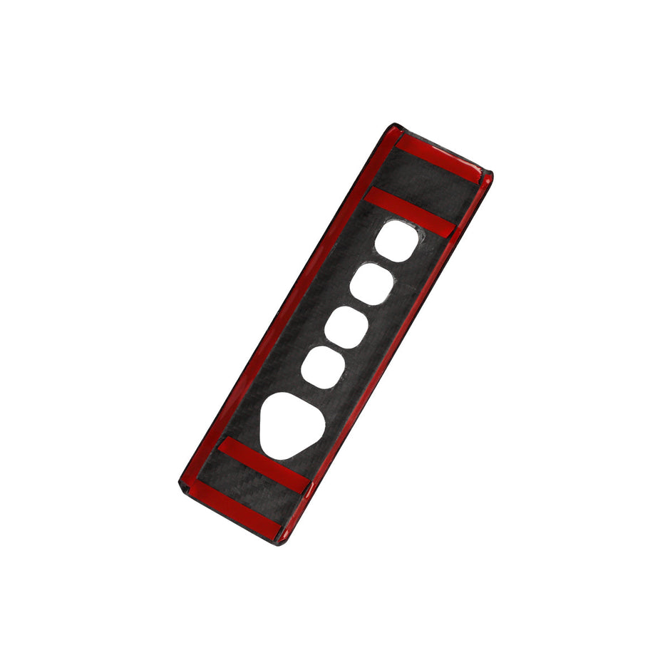 ApexTeslas Tesla Cybertruck Interior Hazard Light P R N D Switch Panel Cover Real Carbon Fiber