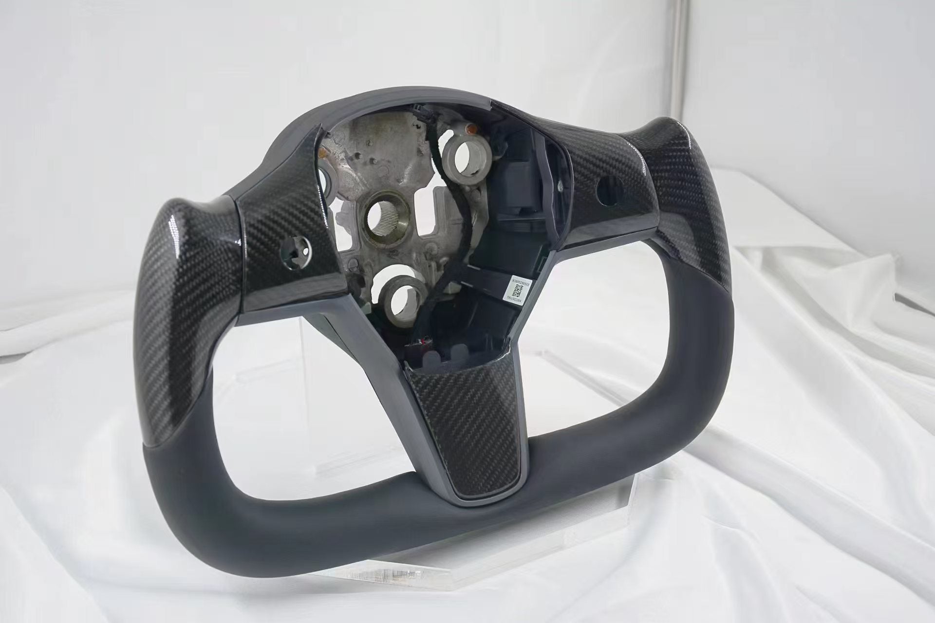 ApexTeslas Tesla Model Y Carbon Fiber Yoke Steering Wheel | Premium Performance Steering Wheel Upgrade