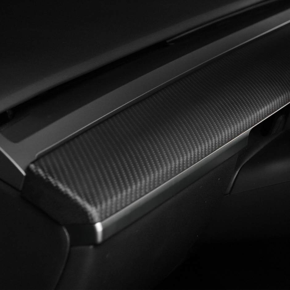 Tesla Model Y 3 2021-2022 Real Carbon Fiber Dashboard Panel Cover Trim