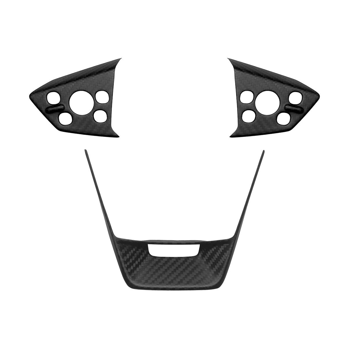 ApexTeslas Tesla Cybertruck Interior Steering Wheel Sticker Trim Real Carbon Fiber