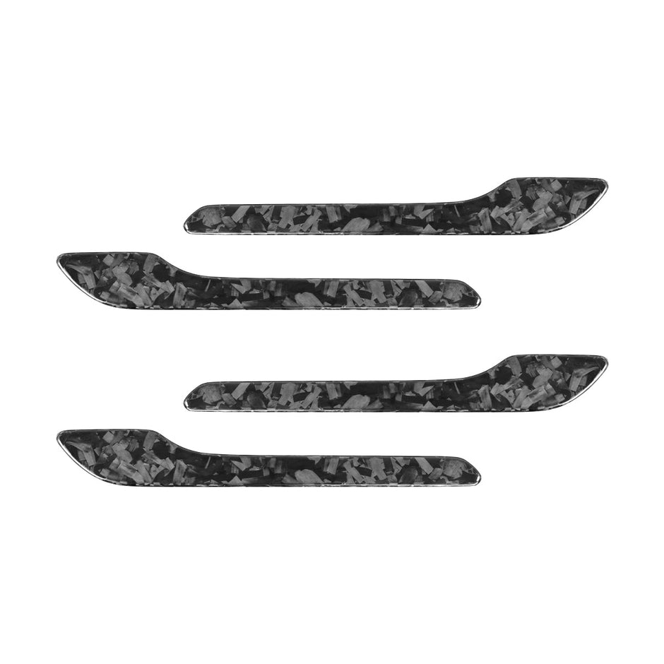 Tesla Model Y 3 2019-2023 Real Carbon Fiber Outside Door Handle Panel Cover