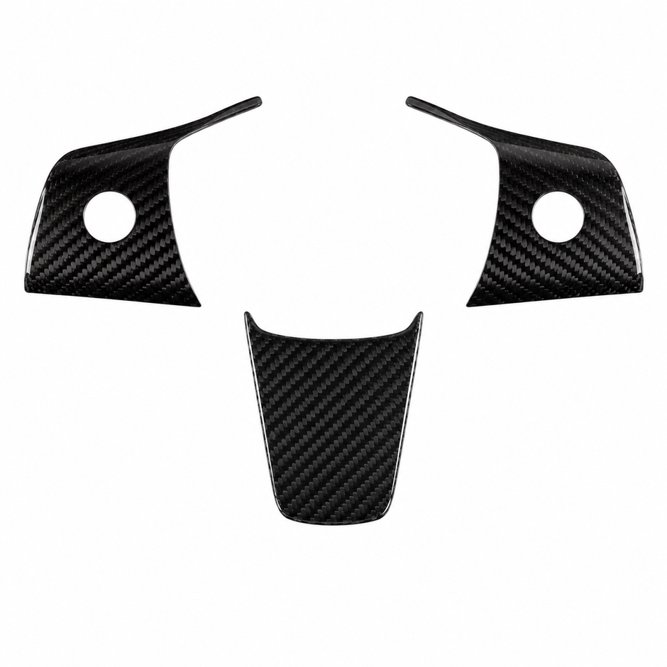 ApexTesla Tesla Model 3 Y 2019-2023 Steering Wheel Cover Trim – Real Carbon Fiber