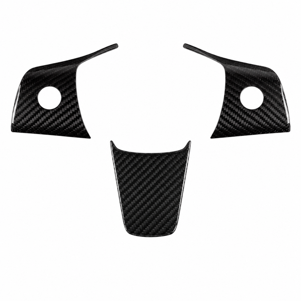 ApexTesla Tesla Model 3 Y 2019-2023 Steering Wheel Cover Trim – Real Carbon Fiber