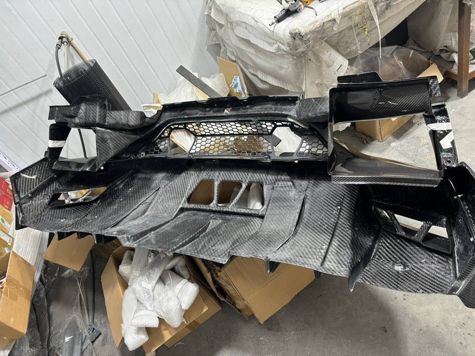 2019 Lamborghini Aventador SVJ Rear Bumper Lip Carbon fiber Replacement Style