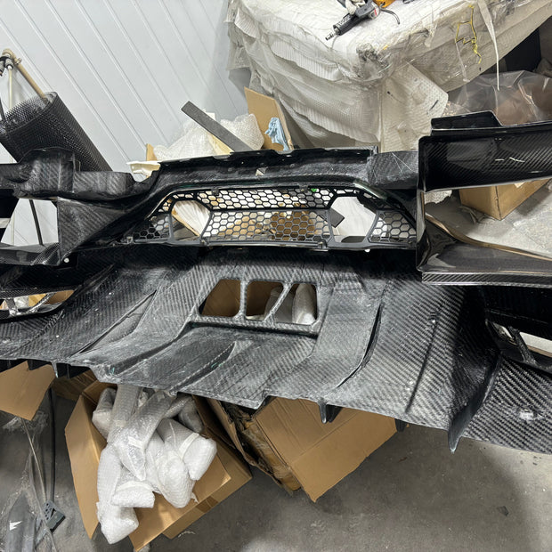 2019 Lamborghini Aventador SVJ Rear Bumper Lip Carbon fiber Replacement Style