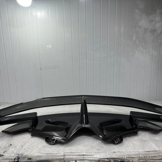 2019 Lamborghini Aventador SVJ Rear Wing Spoiler Carbon fiber Replacement Style