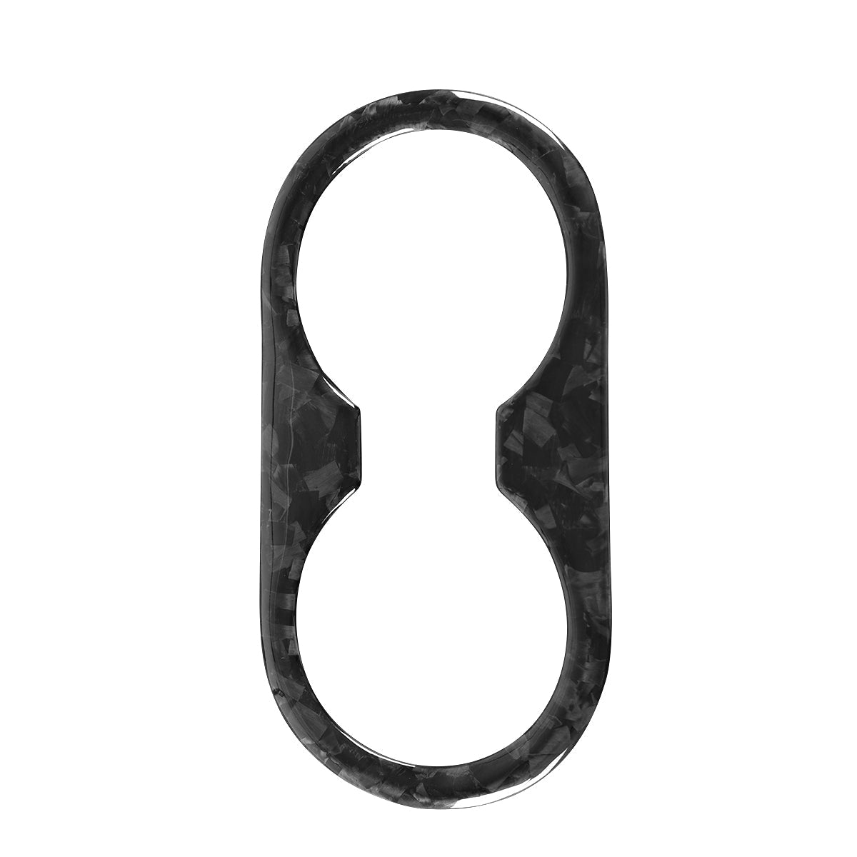 Tesla Model Y 3 2021-2023 Rear Seat Cup Holder Panel Cover Dry Carbon Fiber