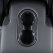 Tesla Model Y 3 2021-2023 Rear Seat Cup Holder Panel Cover Dry Carbon Fiber