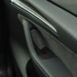 Tesla Model Y 2021-2024 Door Armrest Window Lift Button Panel Cover Trim Real Carbon Fiber