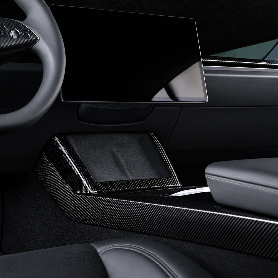ApexTesla Tesla Model 3 Highland & Model Y Juniper Center Console Side Trim – Real Carbon Fiber