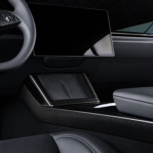 ApexTesla Tesla Model 3 Highland & Model Y Juniper Center Console Side Trim – Real Carbon Fiber