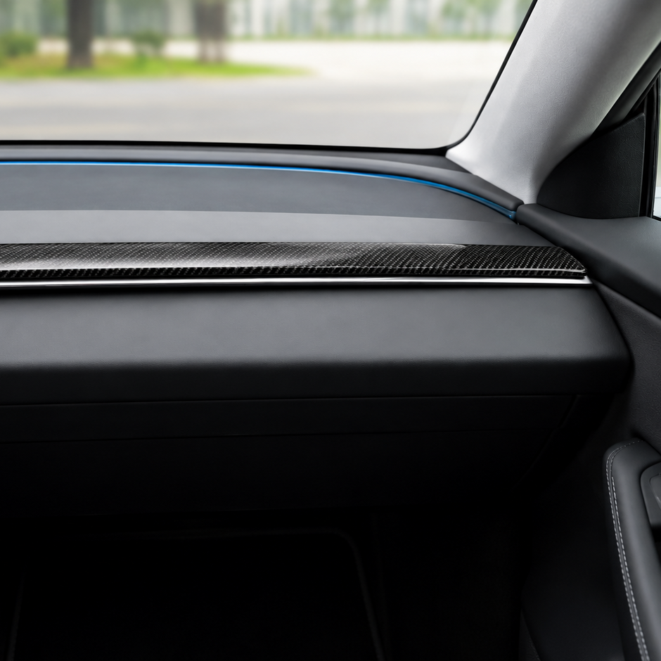 ApexTesla Tesla Model 3 Highland & Model Y Juniper Center Air Vent Trim – Real Carbon Fiber
