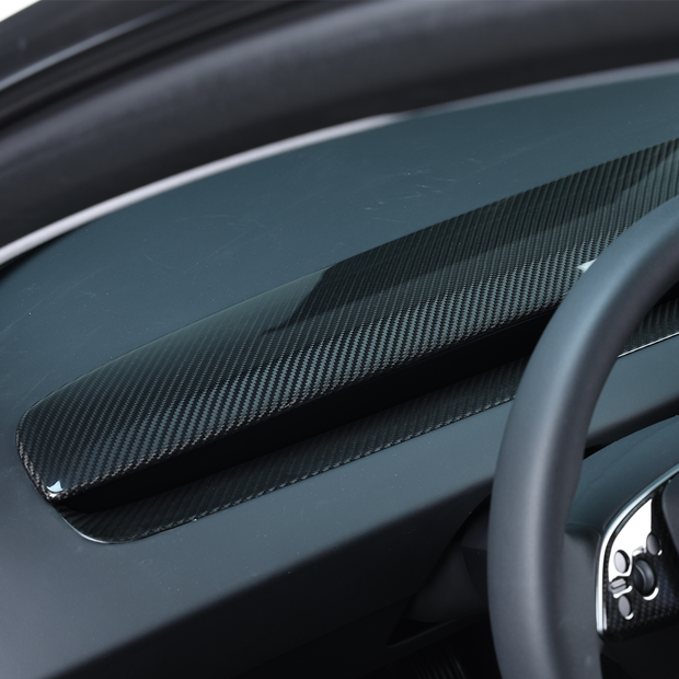 ApexTeslas Tesla Model 3 2024-2025 Highland Interior Dashboard Cover Replacement Real Carbon Fiber