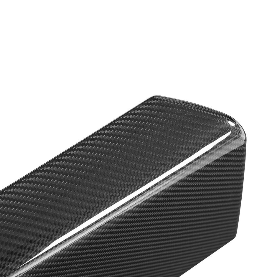 ApexTeslas Tesla Model Y Juniper 2025 Center Console Armrest Cover Dry Carbon Fiber