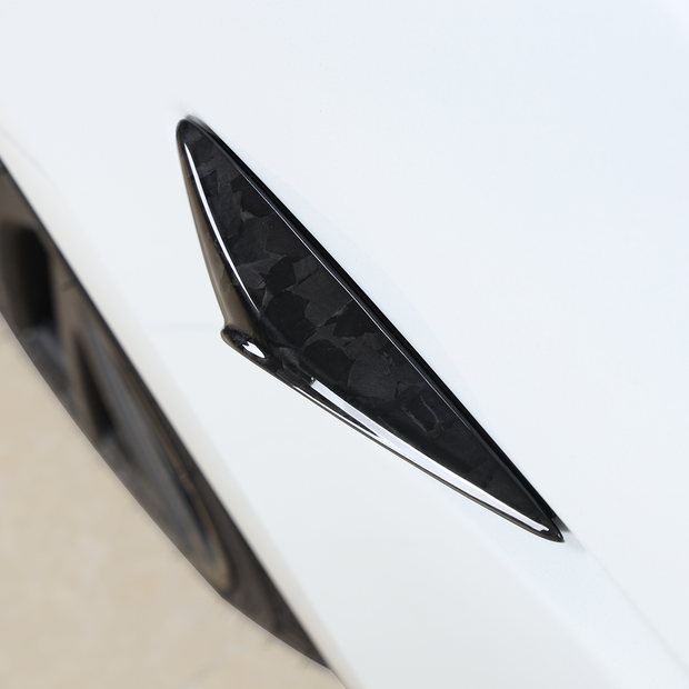 Tesla Model Y Standard Premium 2026 HW4.0 Side Camera Turn Signal Cover Dry Carbon Fiber