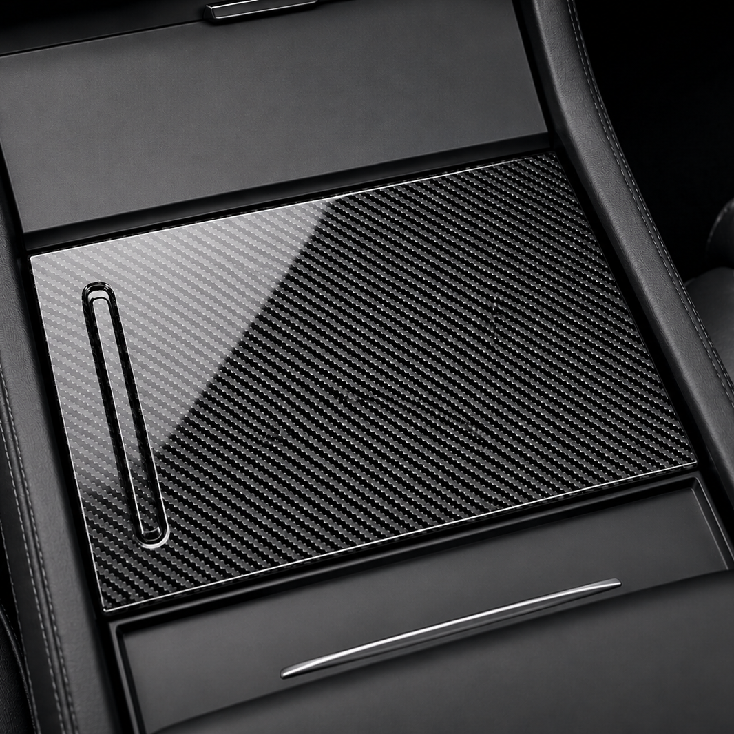 ApexTesla Tesla Model S X 2015-2020 Storage Box Cover Trim – Real Carbon Fiber