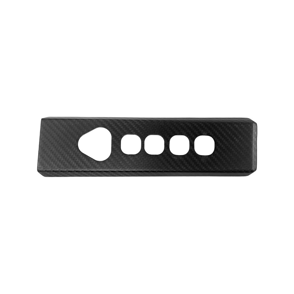 ApexTeslas Tesla Cybertruck Interior Hazard Light P R N D Switch Panel Cover Real Carbon Fiber