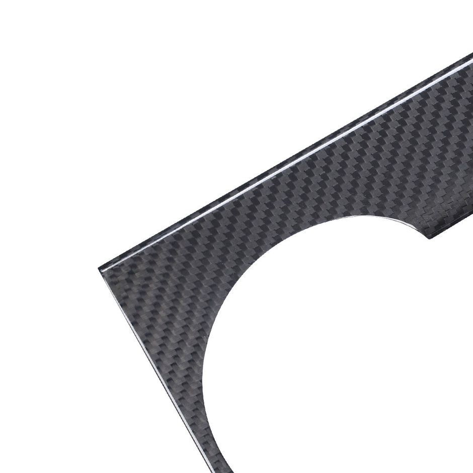 ApexTeslas Tesla Model Y Juniper 2025 Center Console Armrest Cup Holder Panel Cover Dry Carbon Fiber Interior