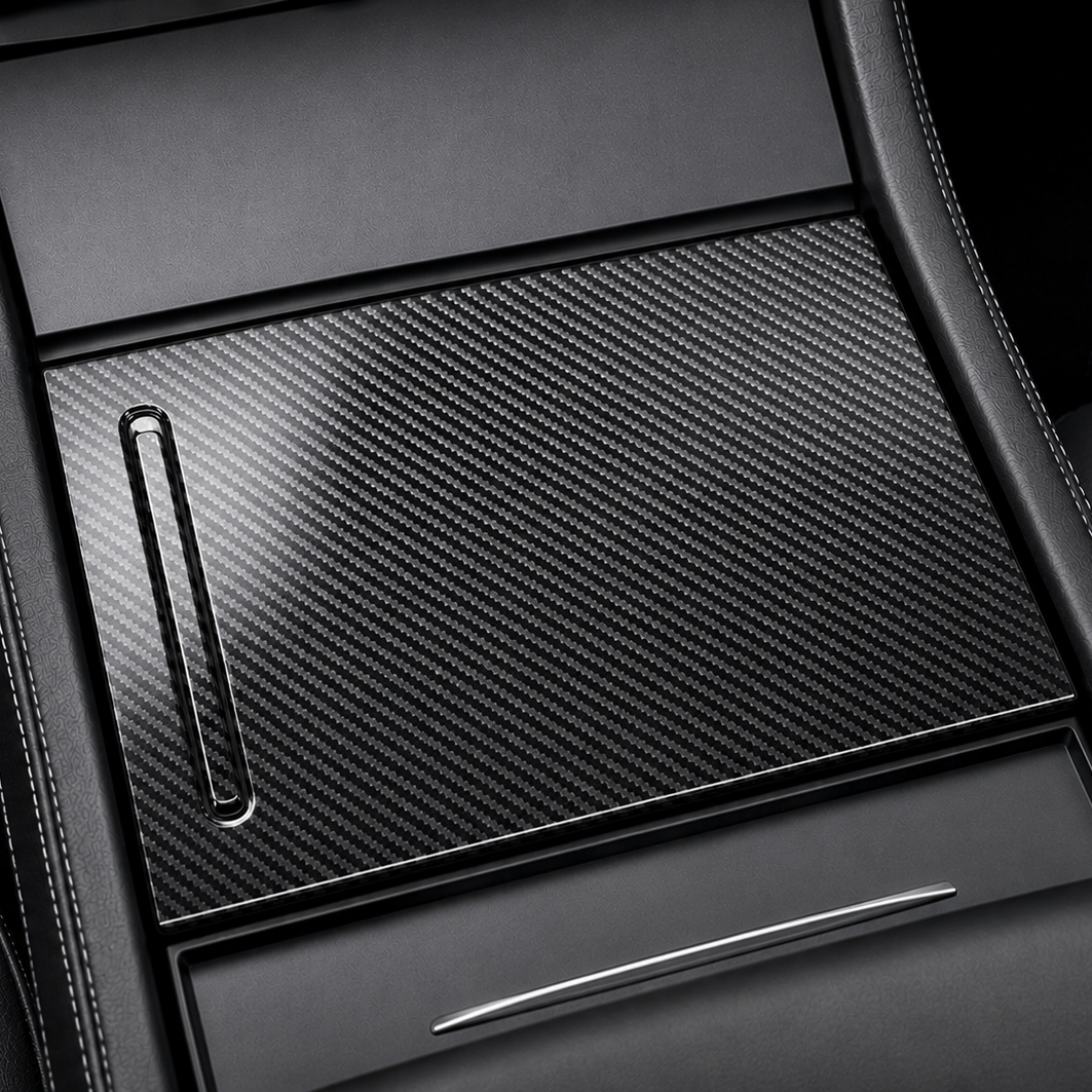 ApexTesla Tesla Model S X 2015-2020 Storage Box Cover Trim – Real Carbon Fiber