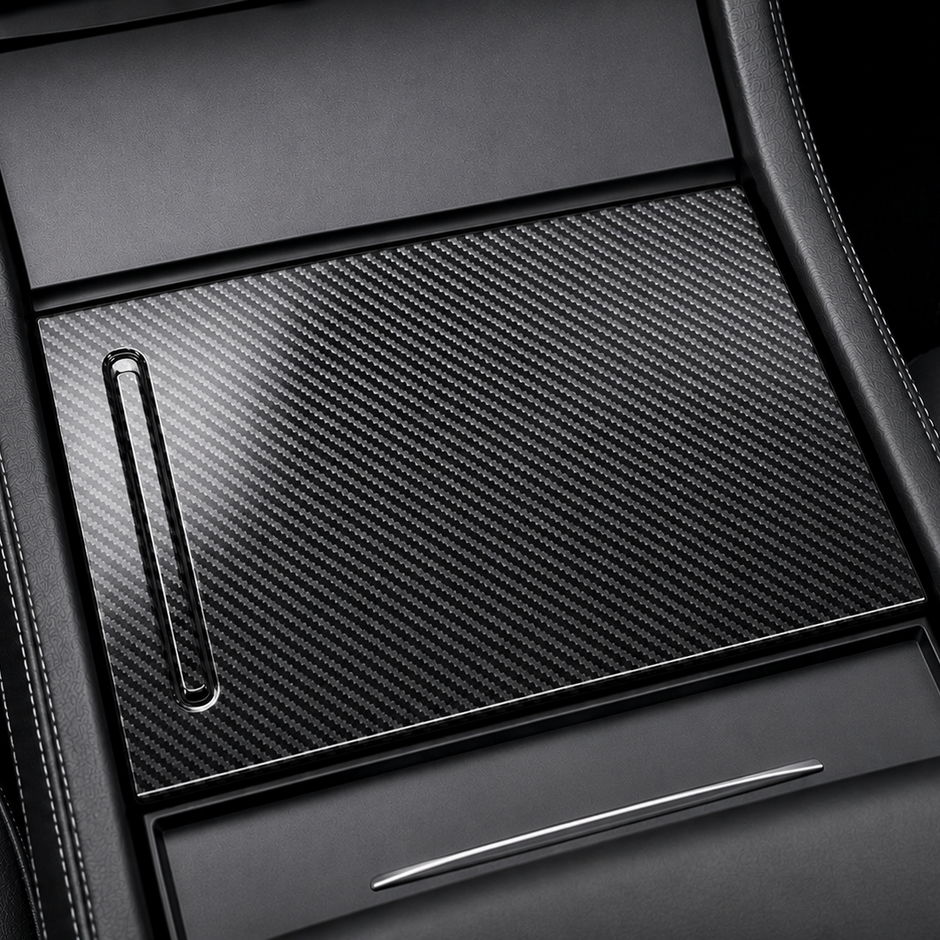 ApexTesla Tesla Model S X 2015-2020 Storage Box Cover Trim – Real Carbon Fiber