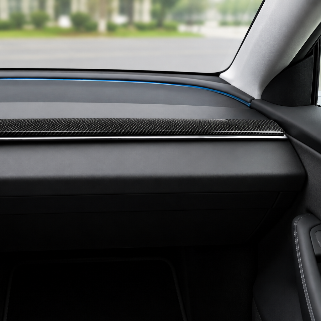 ApexTesla Tesla Model 3 Highland & Model Y Juniper Center Air Vent Trim – Real Carbon Fiber