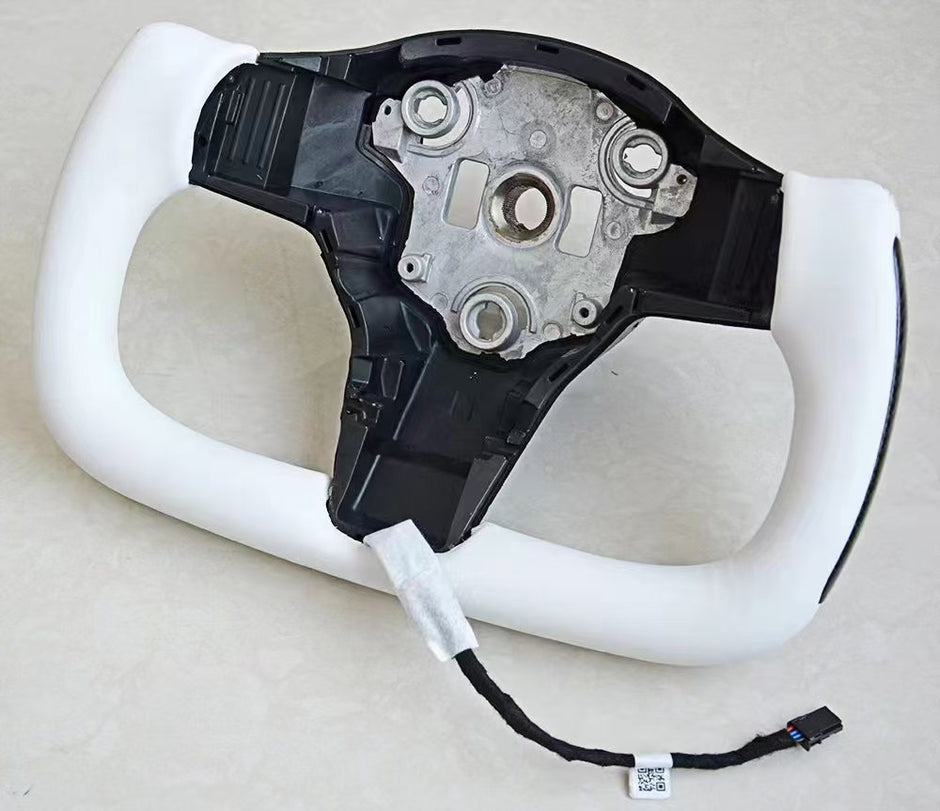 ApexTeslas Tesla Model Y Carbon Fiber Yoke Steering Wheel | Premium Performance Steering Wheel Upgrade
