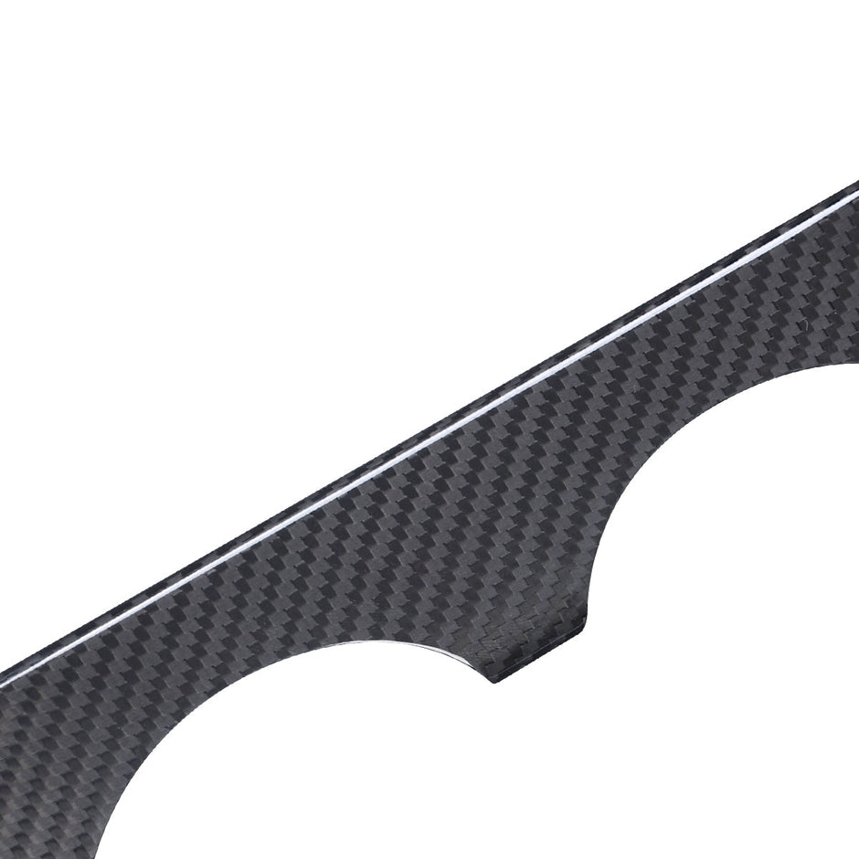Tesla Model 3 Highland 2025 Center Console Armrest Cup Holder Panel Cover Dry Carbon Fiber