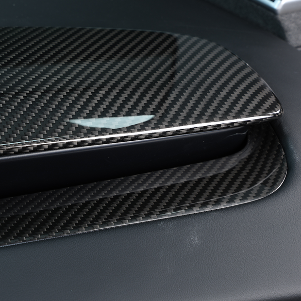 Tesla Model 3 Highland Dashboard Air Vents Low Panel Trim Real Carbon Fiber