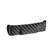 Carbon fiber buckle overlay trim for Tesla Model Y cabin upgrade