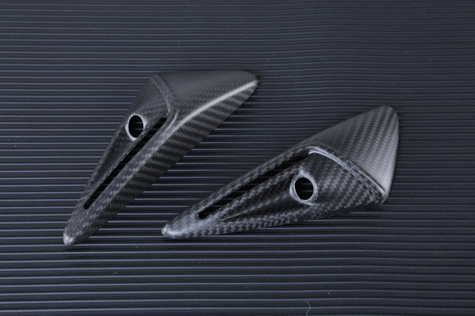 Real carbon fiber camera trim kit designed for Tesla HW3.0 dashboard area