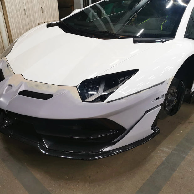 2019 Lamborghini Aventador SVJ Front Bumper Lip Body Kit Carbon fiber Replacement Style