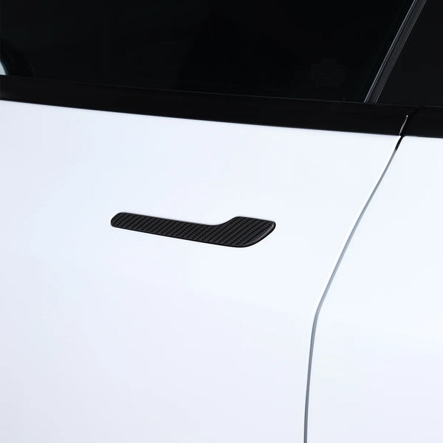 Tesla Model 3 Highland 2025 Outside Door Handle Panel Cover Dry Carbon Fiber