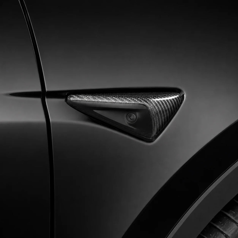 ApexTesla Tesla Model 3 Y 2021-2023 Camera Cover Trim HW3.0 – Real Carbon Fiber
