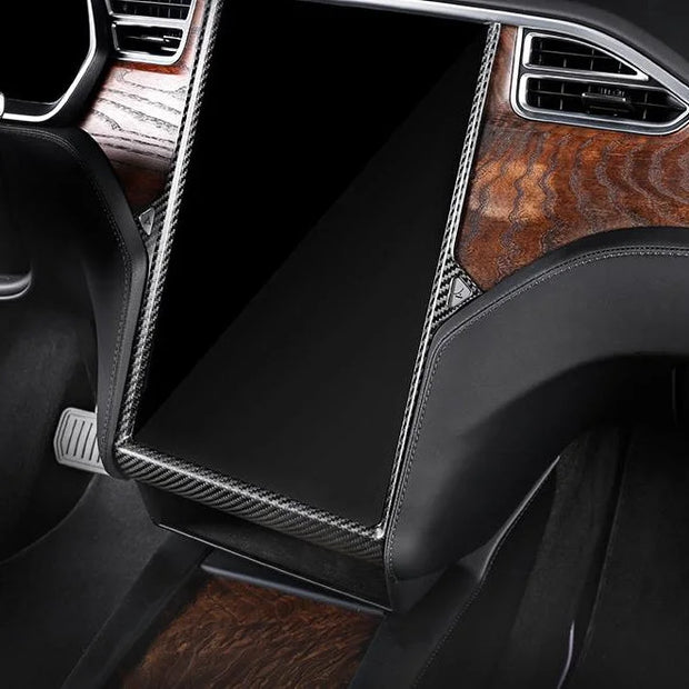 ApexTesla Tesla Model S X 2014-2020 Navigation Screen Frame Trim – Real Carbon Fiber