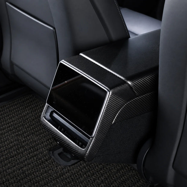 ApexTesla Tesla Model 3 Highland & Model Y Juniper Rear Display Frame Trim – Real Carbon Fiber