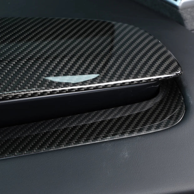 Tesla Model 3 Highland Dashboard Air Vents Low Panel Trim Real Carbon Fiber