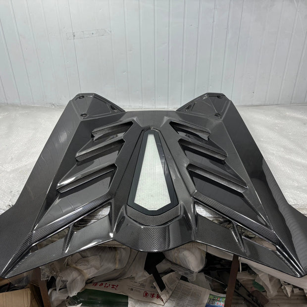 2019 Lamborghini Aventador SVJ Rear Engine Hood Carbon fiber Replacement Style