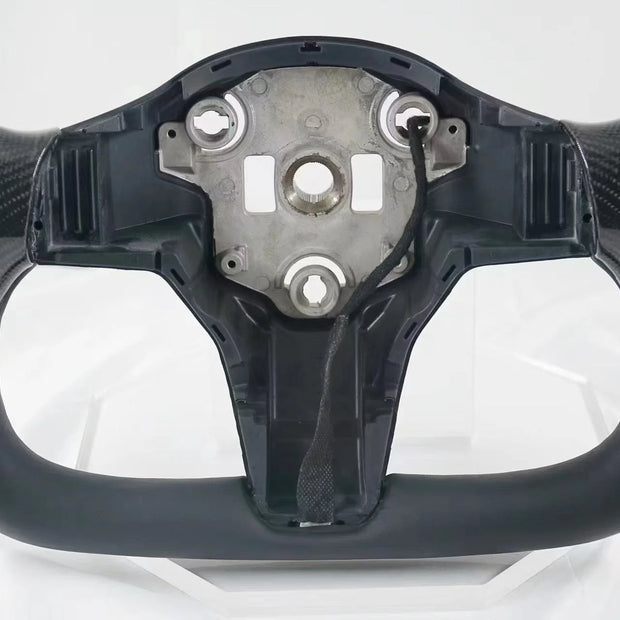 ApexTeslas Tesla Model Y Carbon Fiber Yoke Steering Wheel | Premium Performance Steering Wheel Upgrade