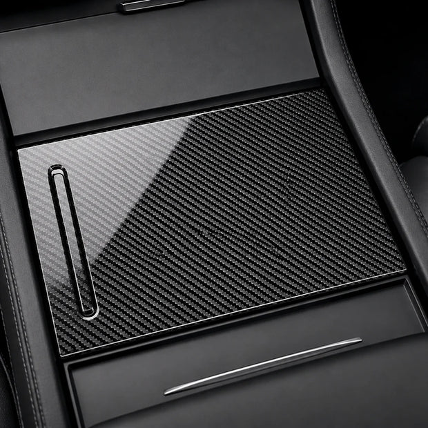 ApexTesla Tesla Model S X 2015-2020 Storage Box Cover Trim – Real Carbon Fiber