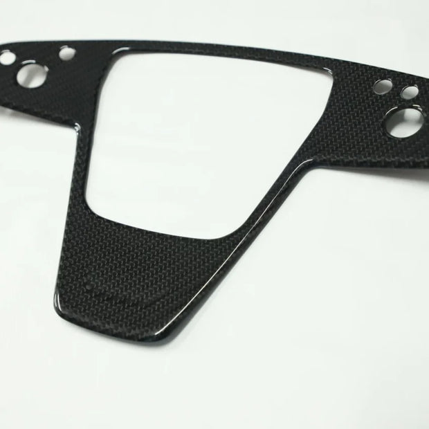 ApexTeslas 2021-2024 Tesla Model X Interior Steering Wheel Sticker Trim Real Carbon Fiber