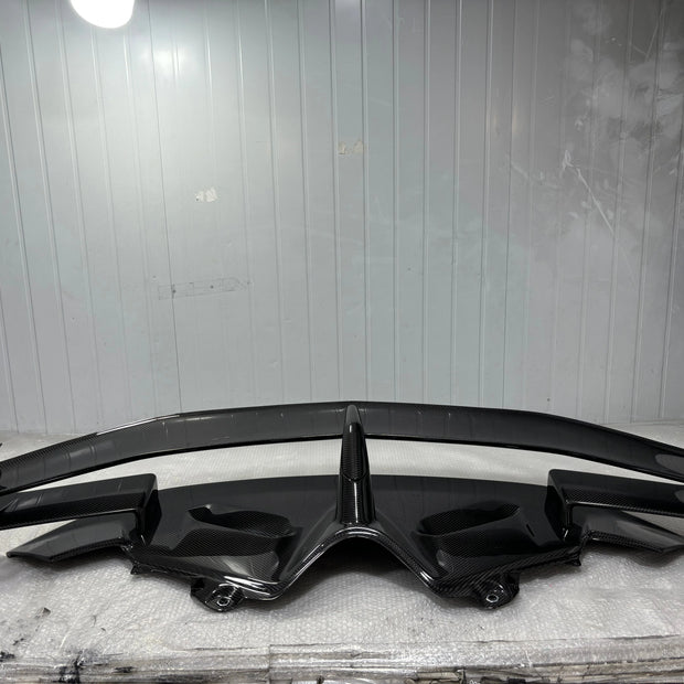 2019 Lamborghini Aventador SVJ Rear Wing Spoiler Carbon fiber Replacement Style