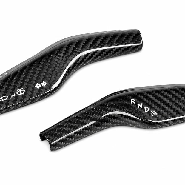 ApexTesla Tesla Model 3 Y 2019-2023 Shift Paddle Trim Minimal Style – Real Carbon Fiber