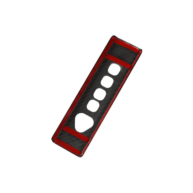 ApexTeslas Tesla Cybertruck Interior Hazard Light P R N D Switch Panel Cover Real Carbon Fiber