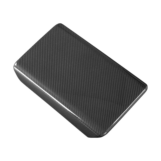ApexTeslas Tesla Model Y Juniper 2025 Center Console Armrest Cover Dry Carbon Fiber