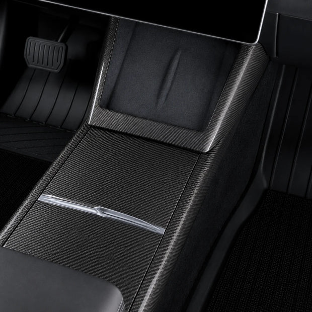 ApexTesla Tesla Model 3 Highland & Model Y Juniper Center Console Side Frame Trim – Real Carbon Fiber