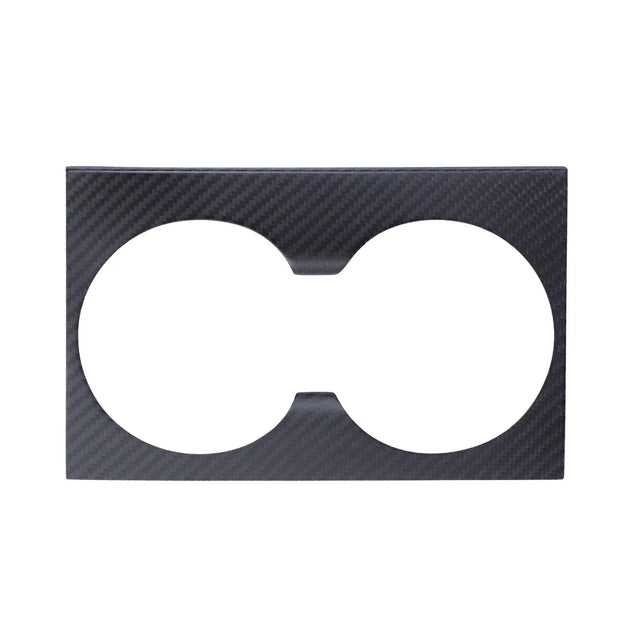 Tesla Model 3 Highland 2025 Center Console Armrest Cup Holder Panel Cover Dry Carbon Fiber