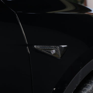 Full real carbon fiber camera cover trim for Tesla Model 3 HW3.0 interior