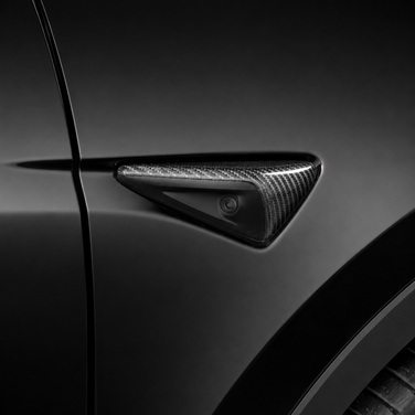 Real carbon fiber camera cover trim for Tesla Model 3 and Model Y