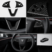 Real carbon fiber steering cover trim for Tesla Model 3 Highland upgrade