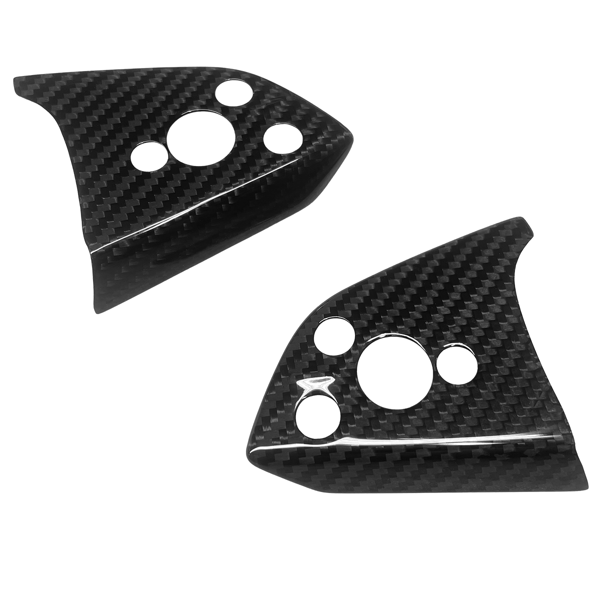 Tesla Model Y Standard Premium 2026 Interior Steering Wheel Sticker Trim Real Carbon Fiber